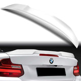 W-Power ABS PSM-Style Rear Trunk Lip Duckbill Spoiler Wing For 2015-2021 BMW 2-Series F23 Convertible -Pearl White