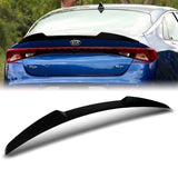 W-Power ABS V-Style Rear Trunk Lip Duckbill Spoiler Wing For 2021-2023 KIA K5 -Pearl Black