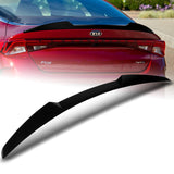 W-Power ABS V-Style Rear Trunk Lip Duckbill Spoiler Wing For 2021-2023 KIA K5 -Pearl Black