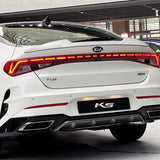 W-Power ABS V-Style Rear Trunk Lip Duckbill Spoiler Wing For 2021-2023 KIA K5 -Pearl White