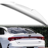 W-Power ABS V-Style Rear Trunk Lip Duckbill Spoiler Wing For 2021-2023 KIA K5 -Pearl White