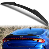 W-Power ABS V-Style Rear Trunk Lip Duckbill Spoiler Wing For 2021-2023 KIA K5 -Unpainted Matte Black