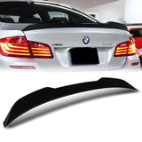 W-Power ABS PSM-Style Rear Trunk Lip Duckbill Spoiler Wing For 2011-2016 BMW 5-Series M5 / F10 / F18 Sedan -Pearl Black