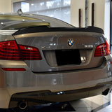 W-Power ABS PSM-Style Rear Trunk Lip Duckbill Spoiler Wing For 2011-2016 BMW 5-Series M5 / F10 / F18 Sedan -Pearl Black