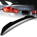 W-Power ABS PSM-Style Rear Trunk Lip Duckbill Spoiler Wing For 2011-2016 BMW 5-Series M5 / F10 / F18 Sedan -Pearl Black