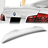 W-Power ABS PSM-Style Rear Trunk Lip Duckbill Spoiler Wing For 2011-2016 BMW 5-Series M5 / F10 / F18 Sedan -Pearl White