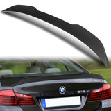 W-Power ABS PSM-Style Rear Trunk Lip Duckbill Spoiler Wing For 2011-2016 BMW 5-Series M5 / F10 / F18 Sedan -Unpainted Matte Black