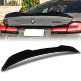 W-Power ABS PSM-Style Rear Trunk Lip Duckbill Spoiler Wing For 2017-2023 BMW 5-Series G30 / G38 -Pearl Black