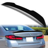 W-Power ABS PSM-Style Rear Trunk Lip Duckbill Spoiler Wing For 2017-2023 BMW 5-Series G30 / G38 -Pearl Black