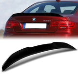 W-Power ABS PSM-Style Rear Trunk Lip Duckbill Spoiler Wing For 2007-2013 BMW 3-Series Coupe E92 -Pearl Black