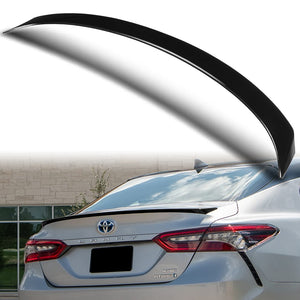 W-Power ABS OE-Style Rear Trunk Lip Duckbill Spoiler Wing For 2018-2023 Toyota Camry Sedan -Pearl Black