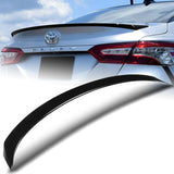 W-Power ABS OE-Style Rear Trunk Lip Duckbill Spoiler Wing For 2018-2023 Toyota Camry Sedan -Pearl Black