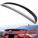 W-Power ABS OE-Style Rear Trunk Lip Duckbill Spoiler Wing For 2018-2023 Toyota Camry Sedan -Carbon Fiber Look