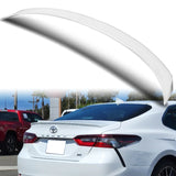 W-Power ABS OE-Style Rear Trunk Lip Duckbill Spoiler Wing For 2018-2023 Toyota Camry Sedan -Pearl White