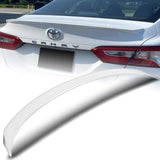 W-Power ABS OE-Style Rear Trunk Lip Duckbill Spoiler Wing For 2018-2023 Toyota Camry Sedan -Pearl White