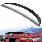 W-Power ABS OE-Style Rear Trunk Lip Duckbill Spoiler Wing For 2018-2023 Toyota Camry Sedan -Unpainted Matte Black