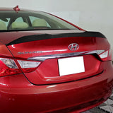 W-Power ABS V-Style Rear Trunk Lip Spoiler Wing For 2011-2014 Hyundai Sonata -Carbon Fiber Look