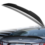 W-Power ABS V-Style Rear Trunk Lip Spoiler Wing For 2011-2014 Hyundai Sonata -Carbon Fiber Look