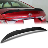 W-Power ABS V-Style Rear Trunk Lip Spoiler Wing For 2011-2014 Hyundai Sonata -Carbon Fiber Look