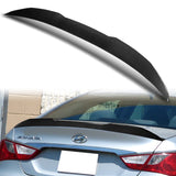 W-Power ABS V-Style Rear Trunk Lip Spoiler Wing For 2011-2014 Hyundai Sonata -Carbon Fiber Look