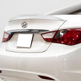 W-Power ABS V-Style Rear Trunk Lip Spoiler Wing For 2011-2014 Hyundai Sonata -Pearl White