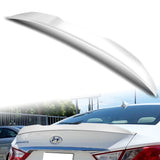 W-Power ABS V-Style Rear Trunk Lip Spoiler Wing For 2011-2014 Hyundai Sonata -Pearl White