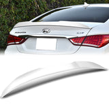 W-Power ABS V-Style Rear Trunk Lip Spoiler Wing For 2011-2014 Hyundai Sonata -Pearl White