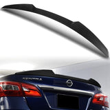 W-Power ABS V-Style Rear Trunk Lip Duckbill Spoiler Wing For 2013-2019 Nissan Sentra -Carbon Fiber Look