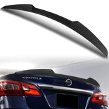 W-Power ABS V-Style Rear Trunk Lip Duckbill Spoiler Wing For 2013-2019 Nissan Sentra -Unpainted Matte Black