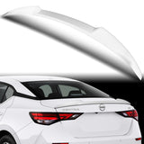 W-Power ABS V-Style Rear Trunk Lip Duckbill Spoiler Wing For 2020-2024 Nissan Sentra -Pearl White