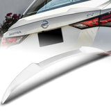 W-Power ABS V-Style Rear Trunk Lip Duckbill Spoiler Wing For 2020-2024 Nissan Sentra -Pearl White