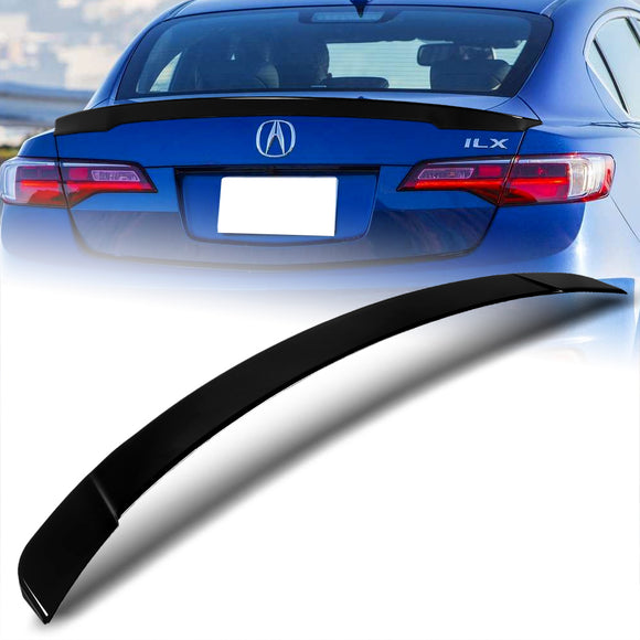 W-Power ABS STP-Style Rear Trunk Lip Duckbill Spoiler Wing For 2013-2022 Acura ILX -Pearl Black