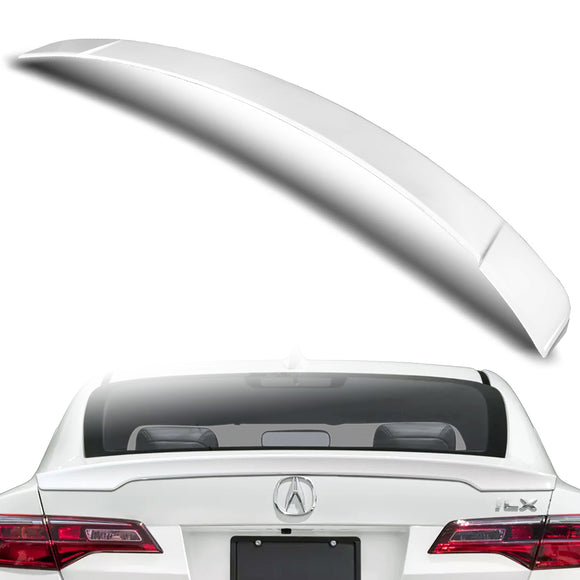 W-Power ABS STP-Style Rear Trunk Lip Duckbill Spoiler Wing For 2013-2022 Acura ILX -Pearl White