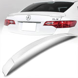 W-Power ABS STP-Style Rear Trunk Lip Duckbill Spoiler Wing For 2013-2018 Acura ILX -Pearl White