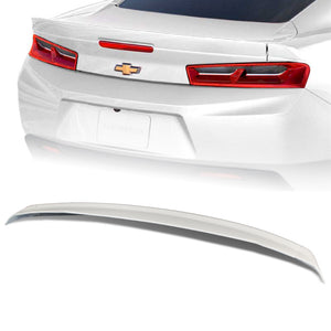 Factory Style Rear Trunk Lip 3-Piece Duckbill Spoiler Wing For 2016-2020 Chevrolet Camaro -ABS Painted White