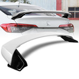 HP-Style Rear Trunk Lip Spoiler Wing For 2022-2024 Honda Civic Sedan 4-DR -ABS Painted White