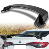 HP-Style Rear Trunk Lip Spoiler Wing For 2022-2024 Honda Civic Sedan 4-DR -ABS Unpainted Matte Black