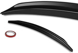 Rear Trunk Lip Spoiler Wing For 2008-2017 Mitsubishi Lancer EVO 10 -ABS Painted Black