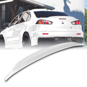 Rear Trunk Lip Spoiler Wing For 2008-2017 Mitsubishi Lancer EVO 10 -ABS Painted White