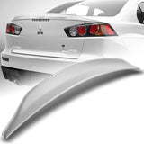 Rear Trunk Lip Spoiler Wing For 2008-2017 Mitsubishi Lancer EVO 10 -ABS Painted White