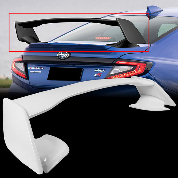 OE-Style Rear Trunk Lip Spoiler Wing For 2022-2024 Subaru WRX STi Sedan 4-DR -ABS Painted White