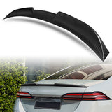 V-Style Rear Trunk Lip Duckbill Spoiler Wing For 2024-2025 BMW 5-Series i5 G60 -Real Carbon Fiber