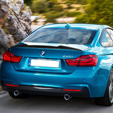 M4-Style Rear Trunk Lip Spoiler Wing For 2014-2020 BMW 4-Series F32 2-DR / Coupe -Real Carbon Fiber