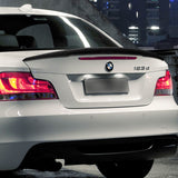 P-Style Rear Trunk Lip Duckbill Spoiler Wing For 2007-2013 BMW 125i 128i 135i E82 2-DR / Coupe -Real Carbon Fiber