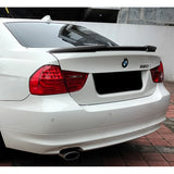 V-Style Rear Trunk Lip Duckbill Spoiler Wing For 2006-2011 BMW 3-Series E90 4-DR / Sedan -Real Carbon Fiber