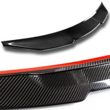 V-Style Rear Trunk Lip Duckbill Spoiler Wing For 2019-2022 BMW 3-Series G20 G28 -Real Carbon Fiber