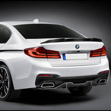 PSM-Style Rear Trunk Lip Duckbill Spoiler Wing For 2017-2021 BMW F90 M5 5-Series 4-DR / Sedan -Real Carbon Fiber