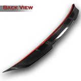 PSM-Style Rear Trunk Lip Duckbill Spoiler Wing For 2015-2020 BMW F36 4-Series 4-DR / Sedan -Real Carbon Fiber