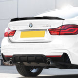 PSM-Style Rear Trunk Lip Duckbill Spoiler Wing For 2015-2020 BMW F36 4-Series 4-DR / Sedan -Real Carbon Fiber