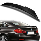 PSM-Style Rear Trunk Lip Duckbill Spoiler Wing For 2015-2020 BMW F36 4-Series 4-DR / Sedan -Real Carbon Fiber